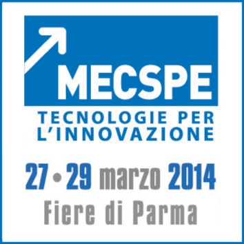 Vi aspettiamo dal 27 al 29 Marzo alla fiera MECSPE di Parma